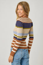 Load image into Gallery viewer, Color Block Striped Sweater Top
