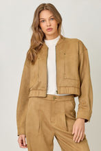 Load image into Gallery viewer, Suede Bomber Jacket
