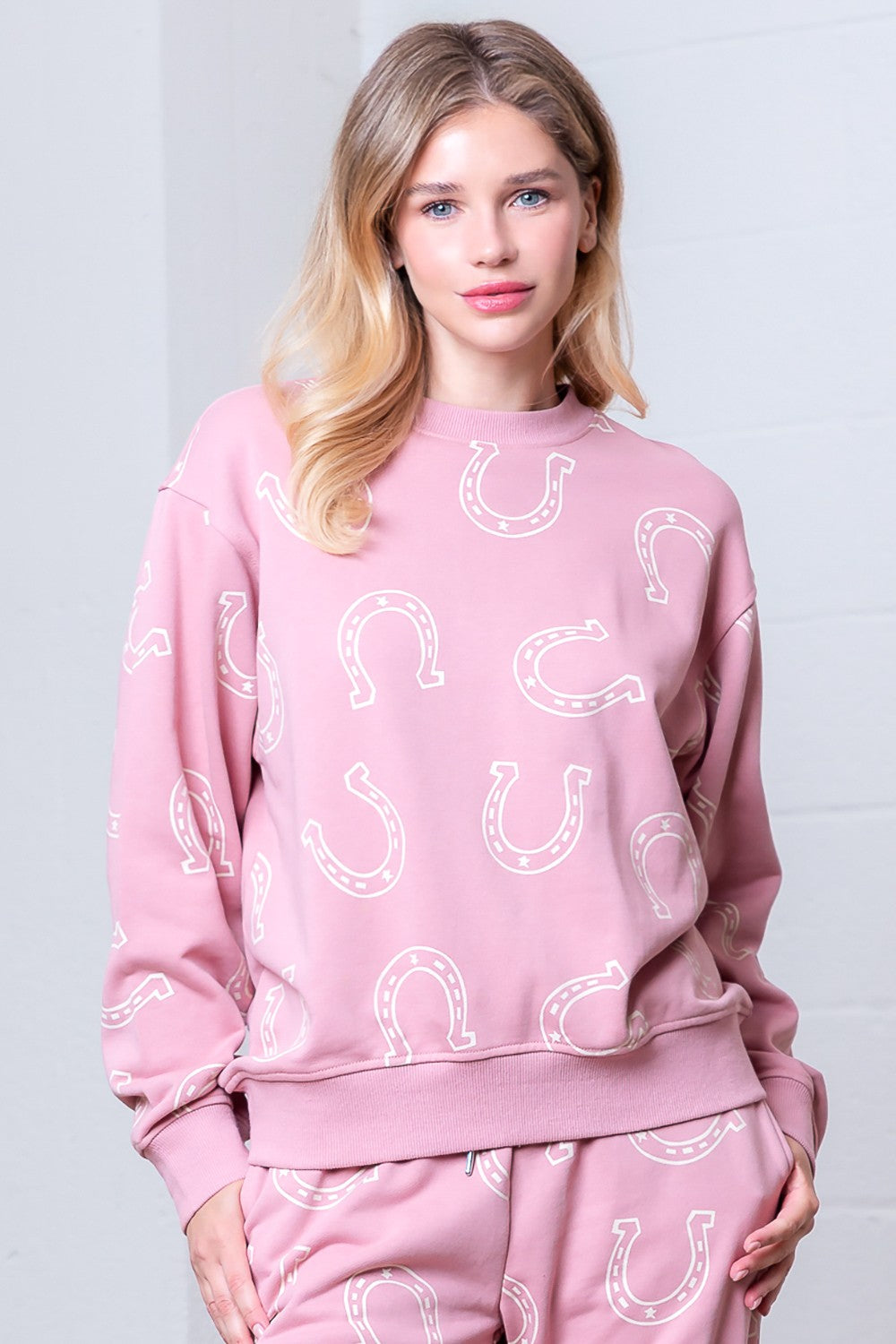 Horseshoe Printed Sweatshirt