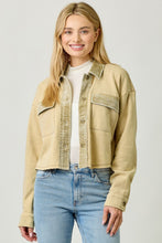 Load image into Gallery viewer, Washed Terry Cropped Jacket
