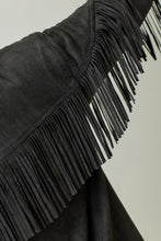 Load image into Gallery viewer, Fringe Detail Suede Shirt Jacket
