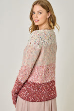Load image into Gallery viewer, Melange Color Block Cardigan

