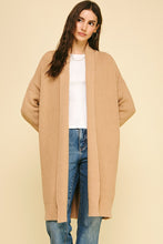 Load image into Gallery viewer, Waffle Textured Open Front Cardigan
