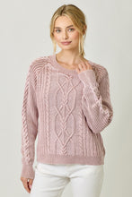 Load image into Gallery viewer, Washed Cable Sweater
