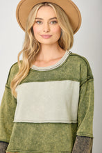 Load image into Gallery viewer, Color Block Long Sweat Shirt
