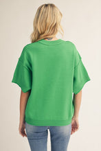 Load image into Gallery viewer, Raw Edge Accent Comfy Sweater Top
