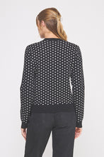 Load image into Gallery viewer, Soft Sweater Polka Dot &amp; Pearl Buttons Cardigan
