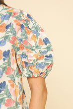 Load image into Gallery viewer, Floral V Neck Button Down Blouse Top
