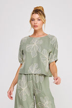 Load image into Gallery viewer, Floral Embroidered Soft Linen Dolman Top
