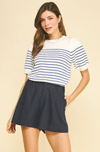 Load image into Gallery viewer, Striped Short Sleeve Sweater
