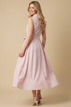 Load image into Gallery viewer, Light Pink Button Down Flared Dress
