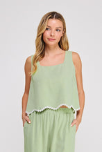 Load image into Gallery viewer, Soft Linen Blend Square Neck Tank

