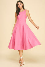 Load image into Gallery viewer, Fitted Bodice Flared Midi Dress
