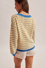 Load image into Gallery viewer, Round Neck Long Sleeve Pointelle Sweater
