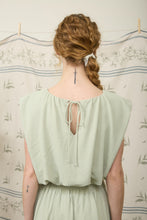 Load image into Gallery viewer, Sleeveless Balloon Crop Top &amp; Box Pleated Midi Skirt Set
