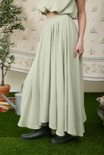 Load image into Gallery viewer, Sleeveless Balloon Crop Top &amp; Box Pleated Midi Skirt Set
