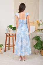 Load image into Gallery viewer, Floral Square Neck Bell Sleeve Midi Dress
