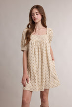 Load image into Gallery viewer, Polka Dot Smocked Corduroy Mini Dress
