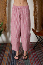 Load image into Gallery viewer, Stripe Pocket Wide Leg Pants
