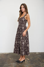 Load image into Gallery viewer, Embroidered Floral Sweetheart Midi Dress
