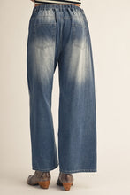 Load image into Gallery viewer, Wide Leg Casual Washed Denim Pants
