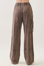 Load image into Gallery viewer, Mineral Wash Daisy Patch Sweatshirt &amp; Pant Set

