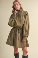 Load image into Gallery viewer, Utility Dress with Stand Up Collar
