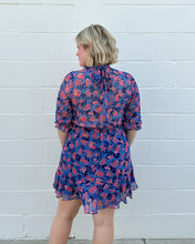 Load image into Gallery viewer, Maria Blue Floral Print Dress
