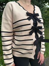 Load image into Gallery viewer, Striped Bow Detail Sweater
