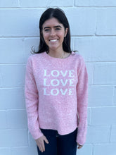 Load image into Gallery viewer, Love Print Valentine Sweater Top
