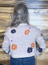 Load image into Gallery viewer, Autumn Flower Knit Cardigan
