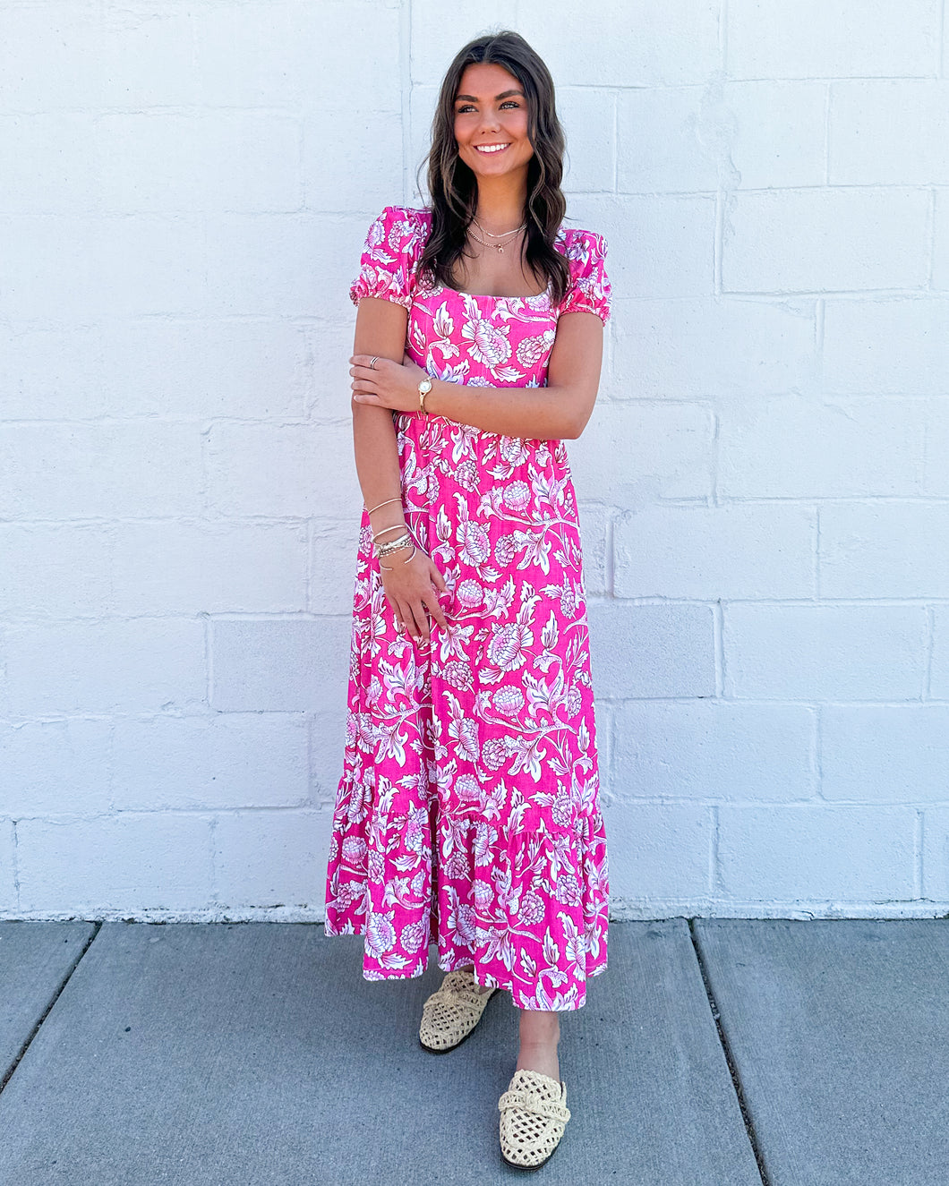 Tuileries Bloom Pink Cornelia Dress