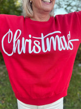 Load image into Gallery viewer, Christmas Crew-Neck Blousant Oversized Fleece
