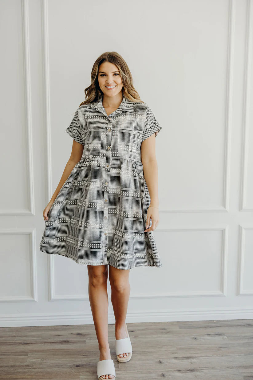 Blanche Gingham Check Dress