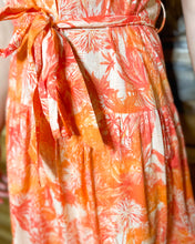 Load image into Gallery viewer, Orange Print Button Down Dress
