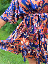 Load image into Gallery viewer, Sapphire Abstract Print Dress

