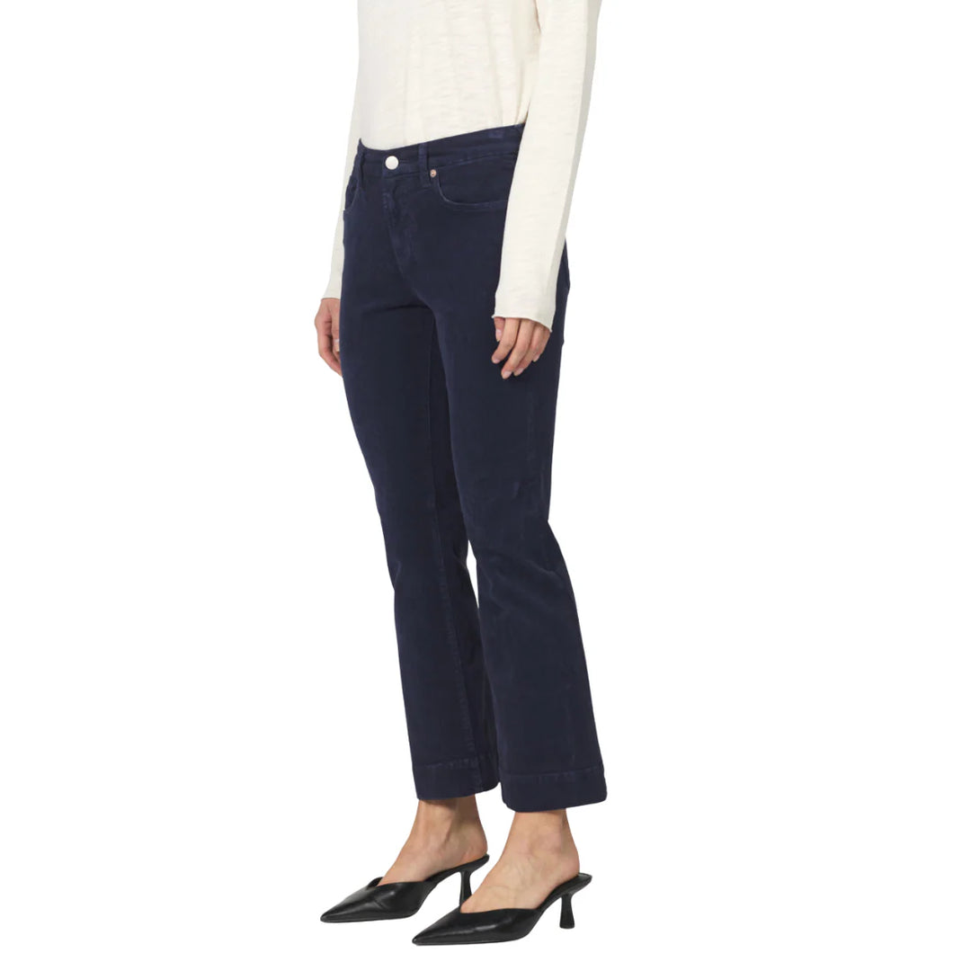 Jeanne High Rise Cropped Flare Jeans - Black Iris