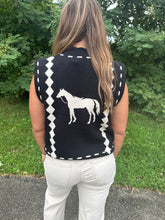 Load image into Gallery viewer, Sleeveless Horse Knit Vest
