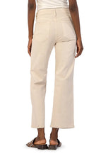 Load image into Gallery viewer, KUT Charlotte High Rise Wide Leg Ecru Jeans
