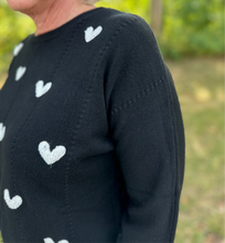 Load image into Gallery viewer, Raised Hearts Pullover Sweater
