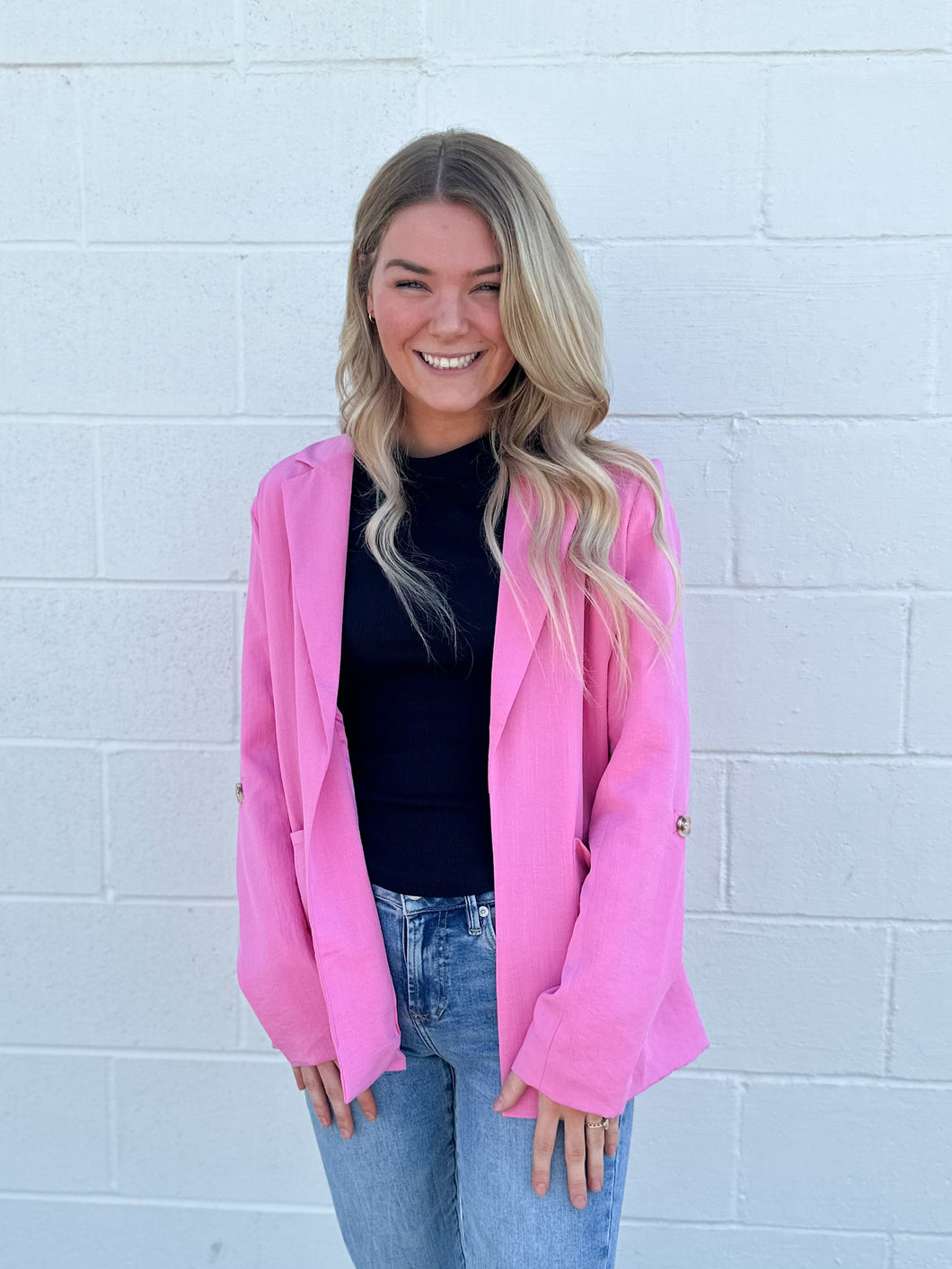 Lyra Pink Blazer