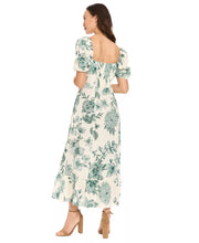 Load image into Gallery viewer, Puff Sleeve Empire Waist Midi Dress
