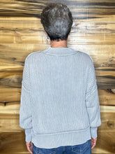 Load image into Gallery viewer, Washed Oversized Cropped Sweater
