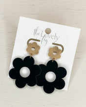 Load image into Gallery viewer, Double Flower Shape Dangle Earring
