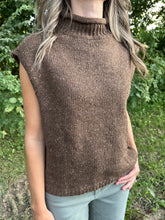 Load image into Gallery viewer, Drop Shoulder Mock Neck Sweater Top

