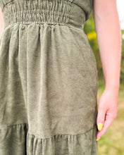 Load image into Gallery viewer, Olive Smocked Waist Tiered Dress
