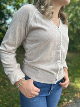 Load image into Gallery viewer, Stitch Detail Button Down Cardigan
