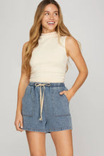 Load image into Gallery viewer, Washed Denim Shorts
