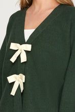 Load image into Gallery viewer, Long Sleeve Front Bow Sweater Cardigan
