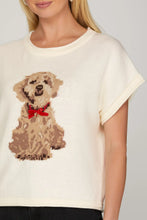 Load image into Gallery viewer, Drop Short Sleeve Puppy Knit Sweater
